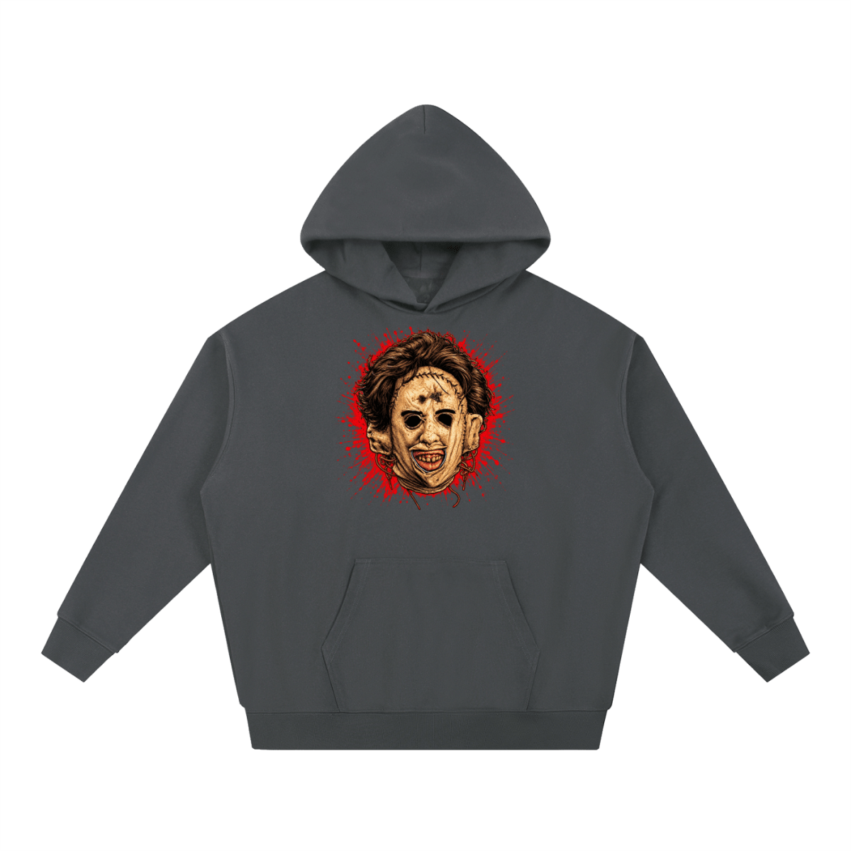 Leatherface-Inspired Mask Horror Essential Heavyweight Hoodie - Shirt Habit