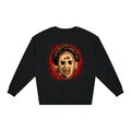Leatherface-Inspired Mask Horror Loose Crewneck Sweatshirt - Shirt Habit