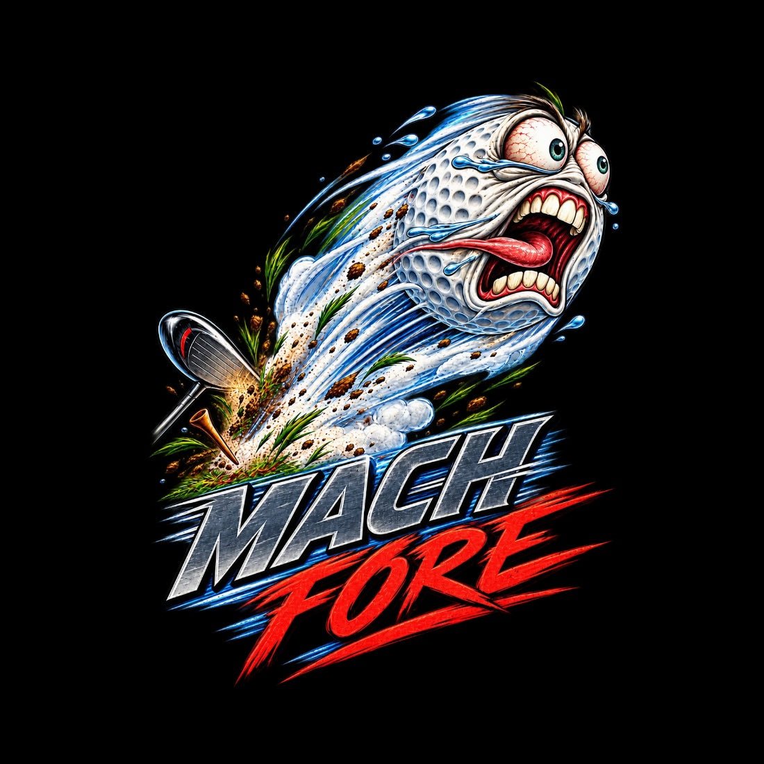 Mach Fore Funny Golf Seamless Cotton T-Shirt - Shirt Habit