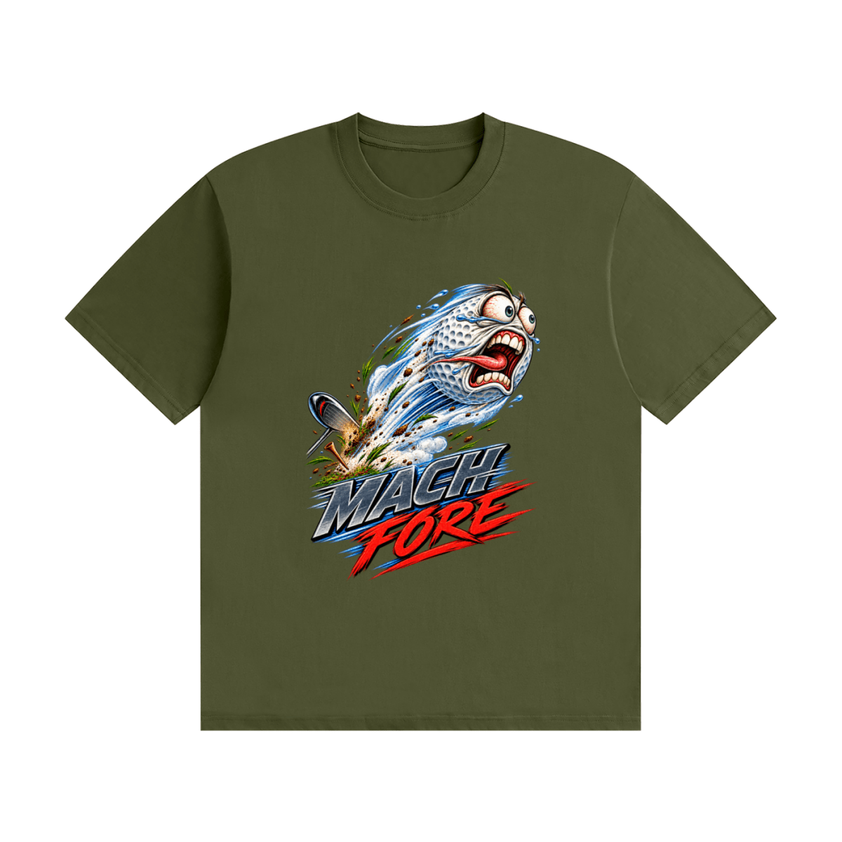 Mach Fore Funny Golf Seamless Cotton T-Shirt - Shirt Habit
