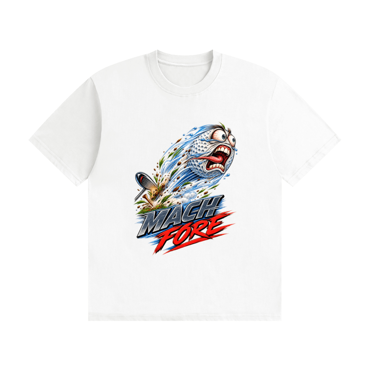 Mach Fore Funny Golf Seamless Cotton T-Shirt - Shirt Habit