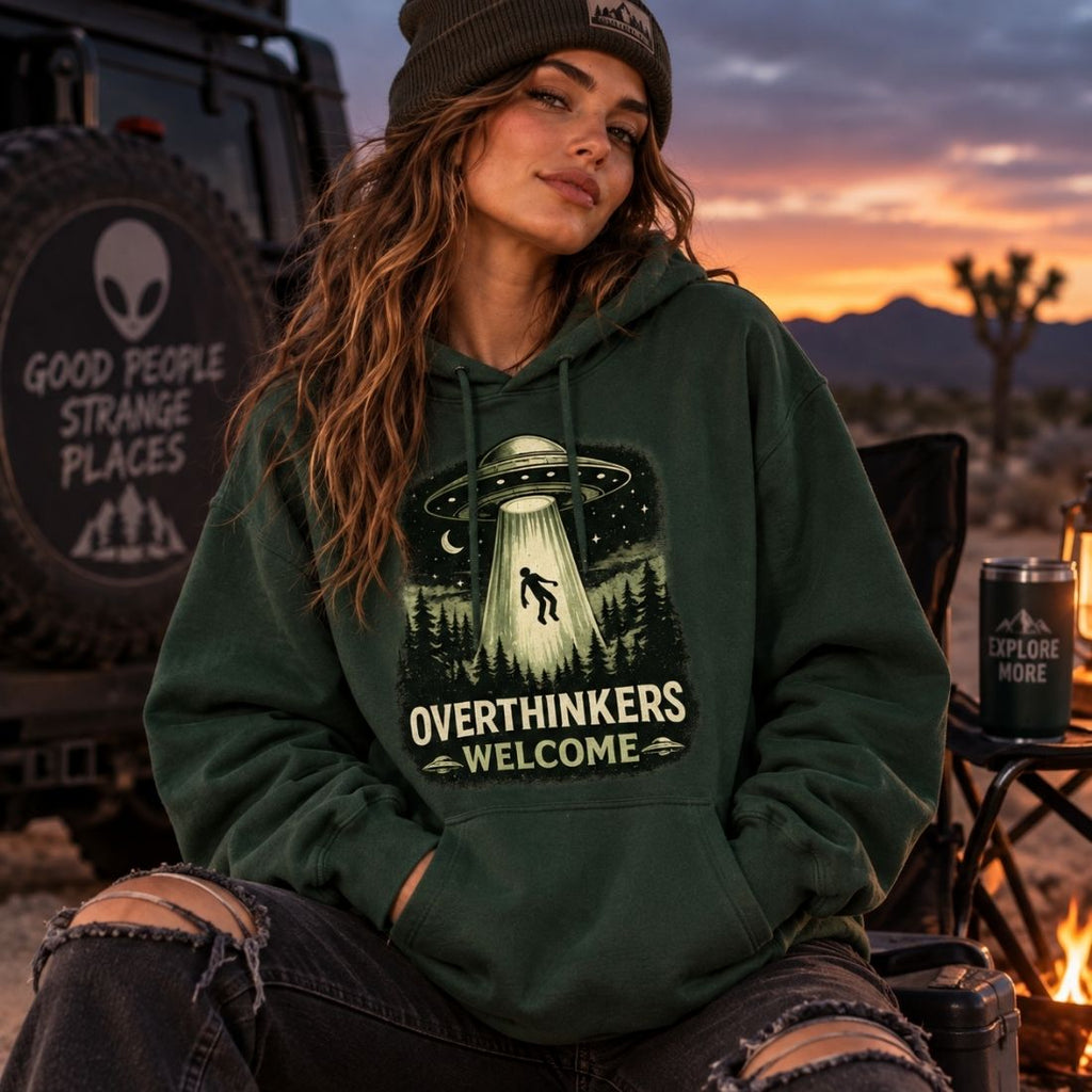 Overthinkers Welcome Essential Heavyweight Hoodie - Shirt Habit