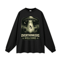 Overthinkers Welcome Oversized Long Sleeve T-Shirt - Shirt Habit