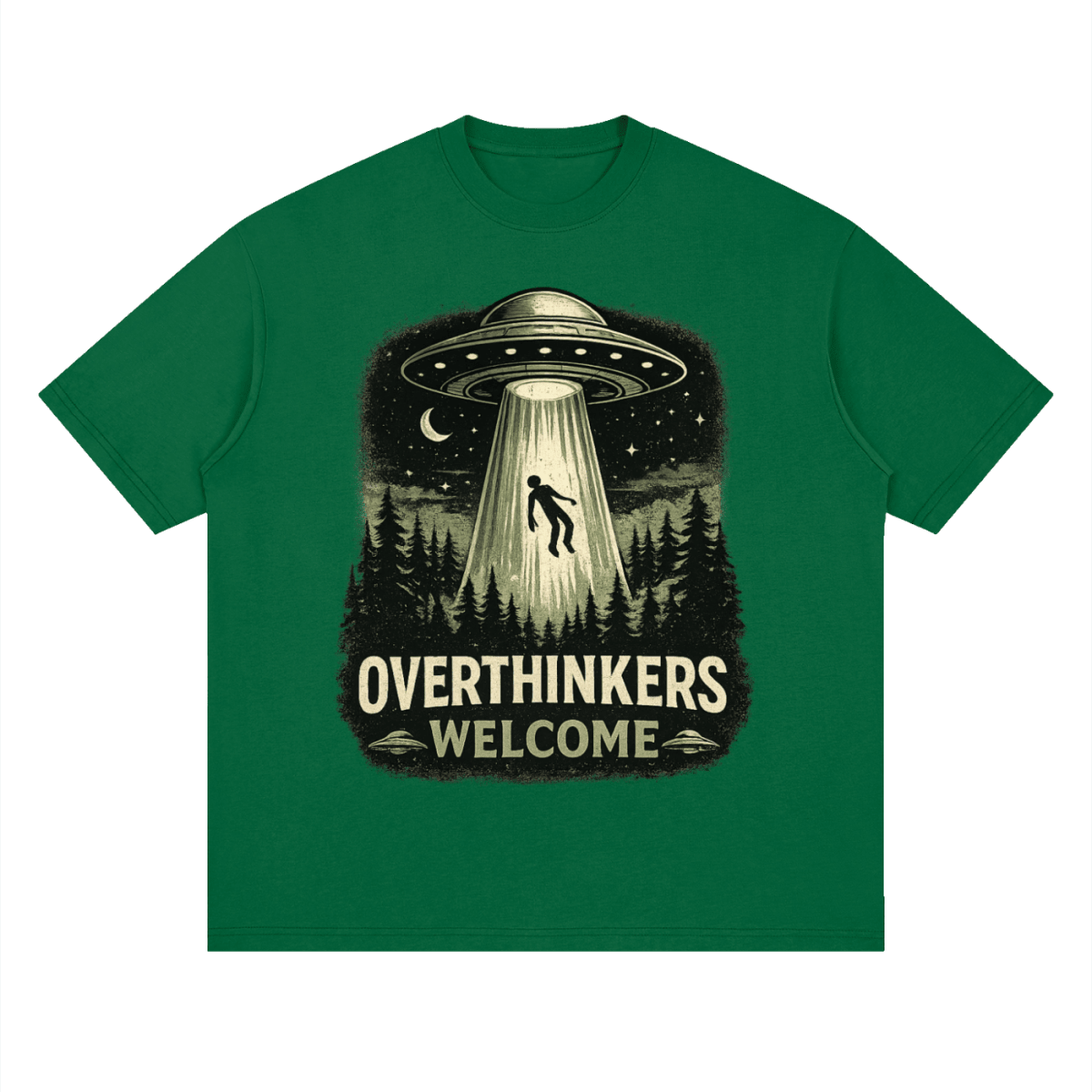 Overthinkers Welcome Streetwear Loose Drop Shoulder T-Shirt - Shirt Habit