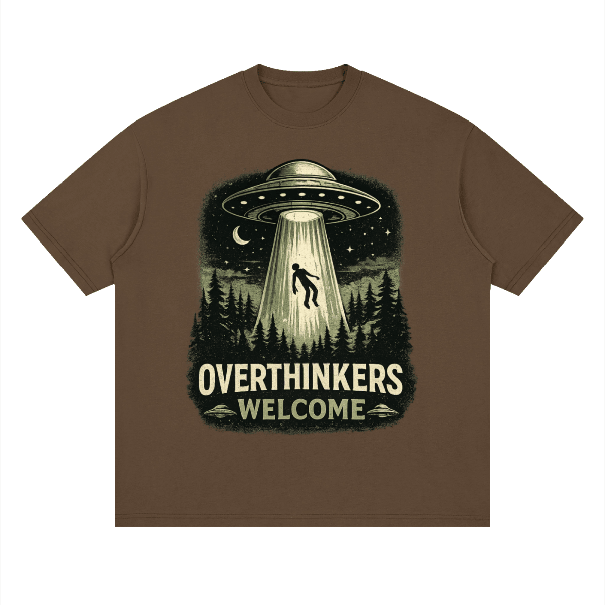 Overthinkers Welcome Streetwear Loose Drop Shoulder T-Shirt - Shirt Habit