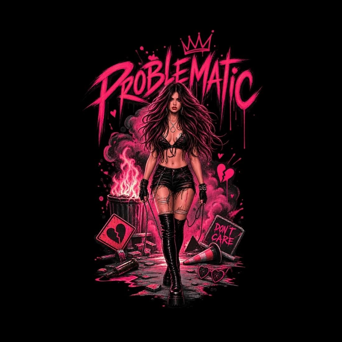 Problematic Baddie Energy Essential Cotton T-Shirt - Shirt Habit