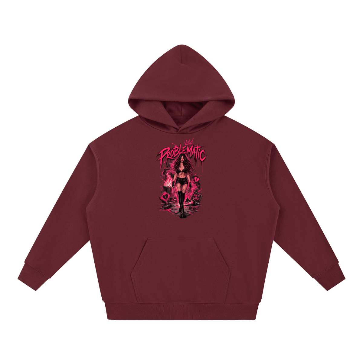 Problematic Baddie Energy Essential Heavyweight Hoodie - Shirt Habit