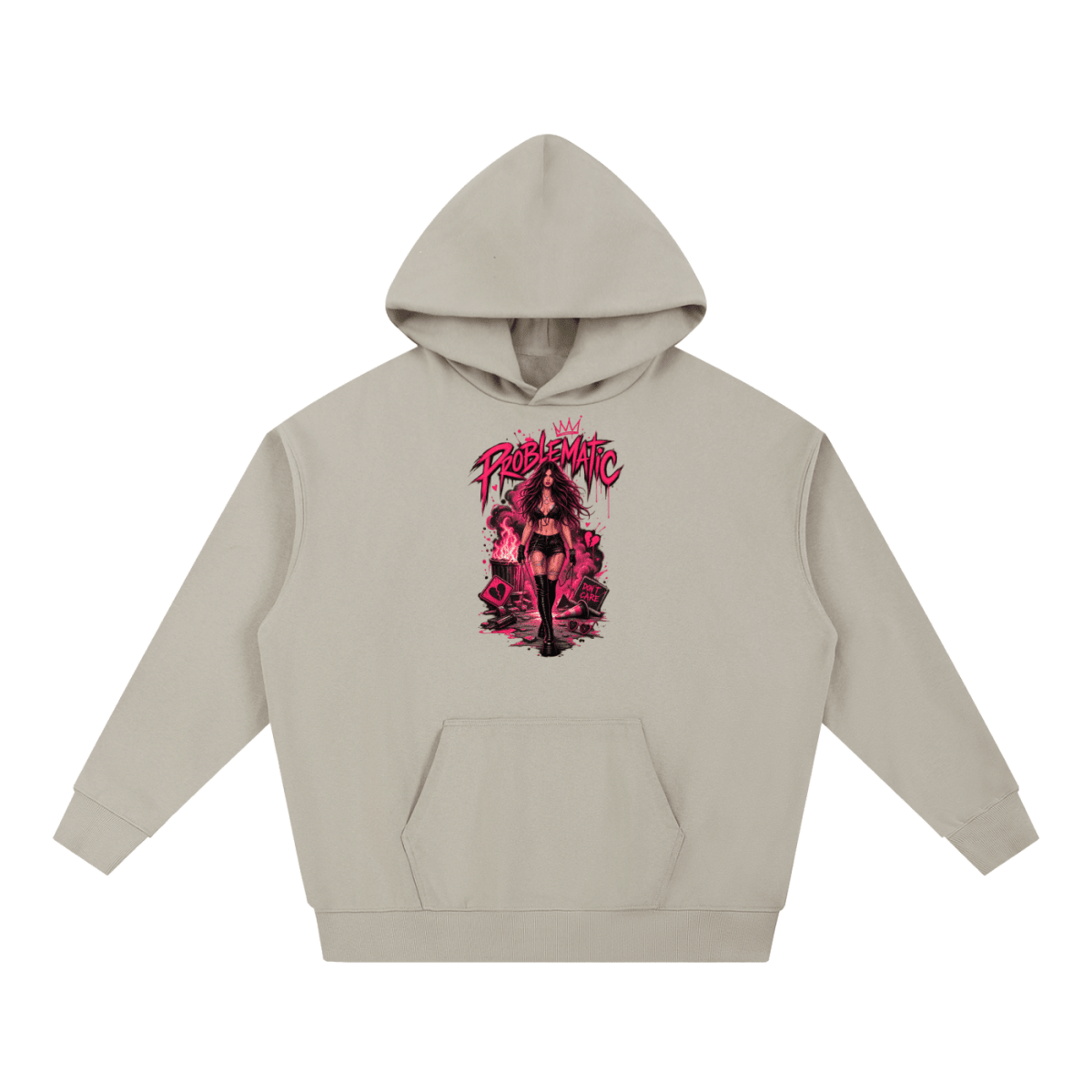 Problematic Baddie Energy Essential Heavyweight Hoodie - Shirt Habit