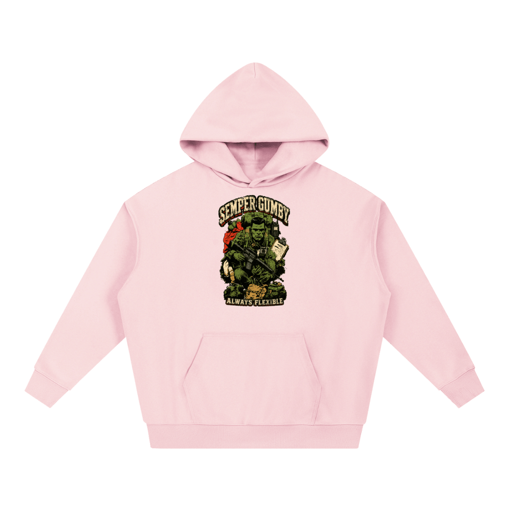 Semper Gumby Always Flexible Marine Corps Humor Essential Heavyweight Hoodie - Shirt Habit