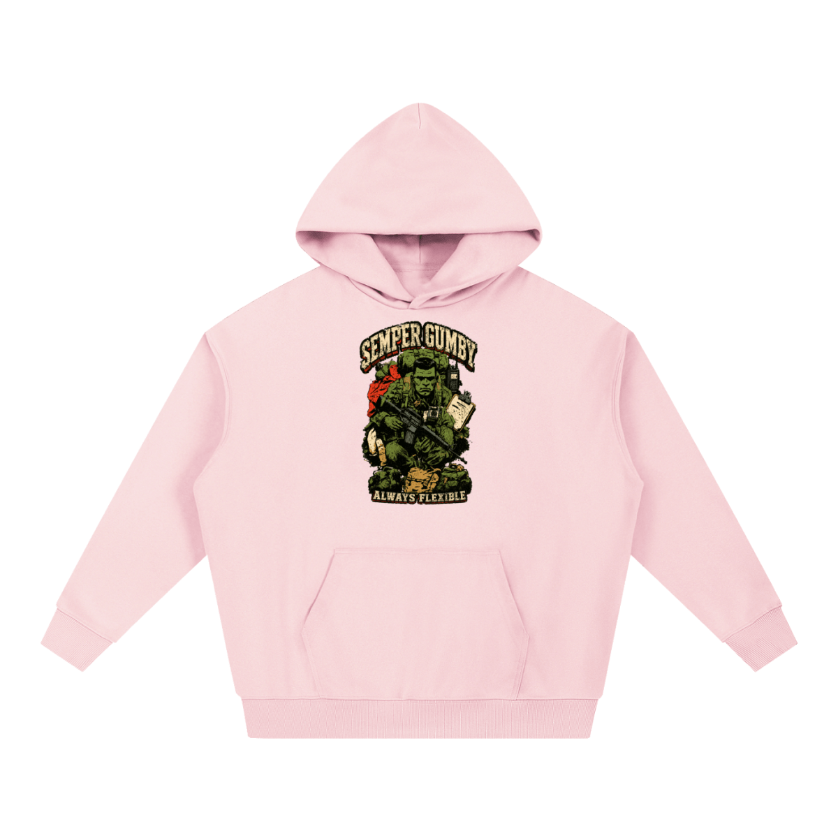 Semper Gumby Always Flexible Marine Corps Humor Essential Heavyweight Hoodie - Shirt Habit
