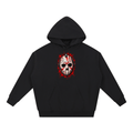 Splattered Hockey Mask Horror Essential Heavyweight Hoodie - Shirt Habit