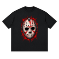 Splattered Hockey Mask Horror Streetwear T-Shirt - Shirt Habit