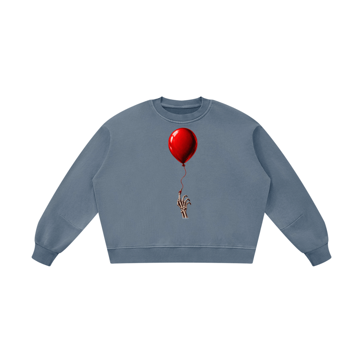 The Last Balloon Unisex Boxy Vintage Washed Sweatshirt - Shirt Habit