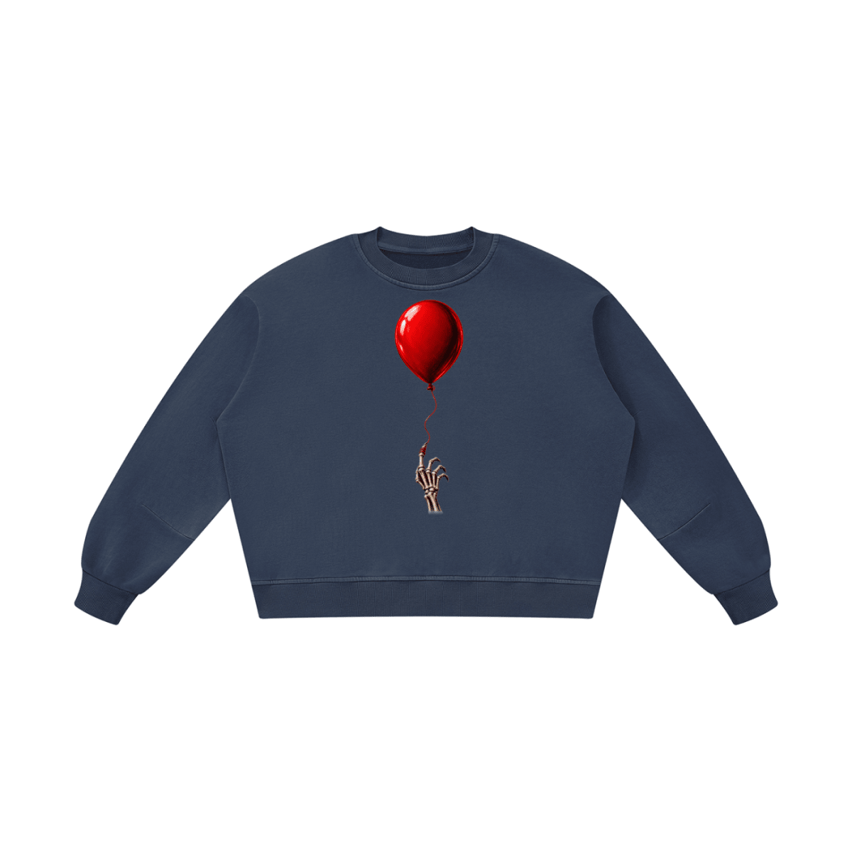 The Last Balloon Unisex Boxy Vintage Washed Sweatshirt - Shirt Habit