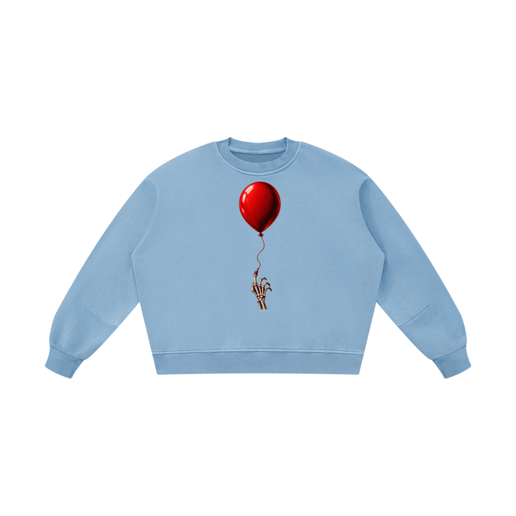 The Last Balloon Unisex Boxy Vintage Washed Sweatshirt - Shirt Habit