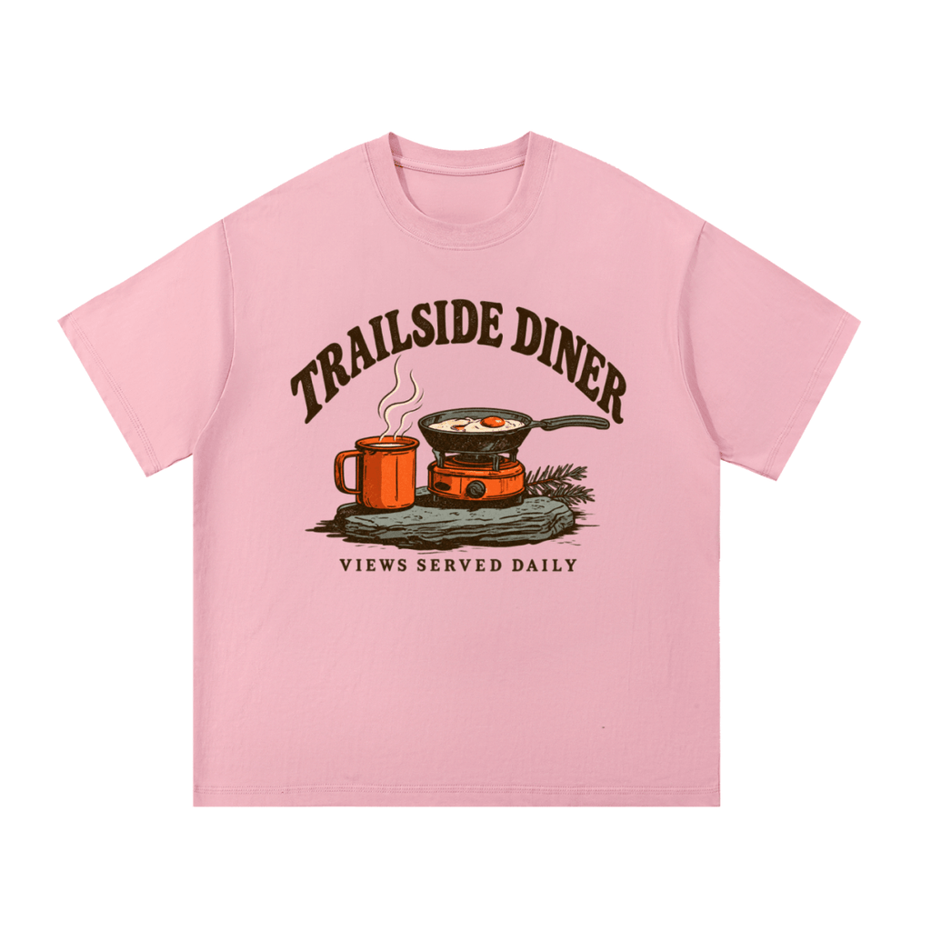 Trailside Diner. Views served daily Essential Cotton T-Shirt - Shirt Habit