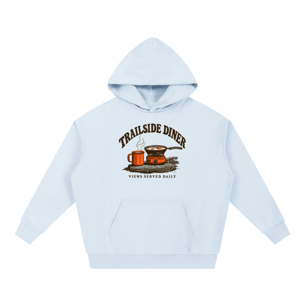 Trailside Diner. Views served daily Essential Heavyweight Hoodie - Shirt Habit