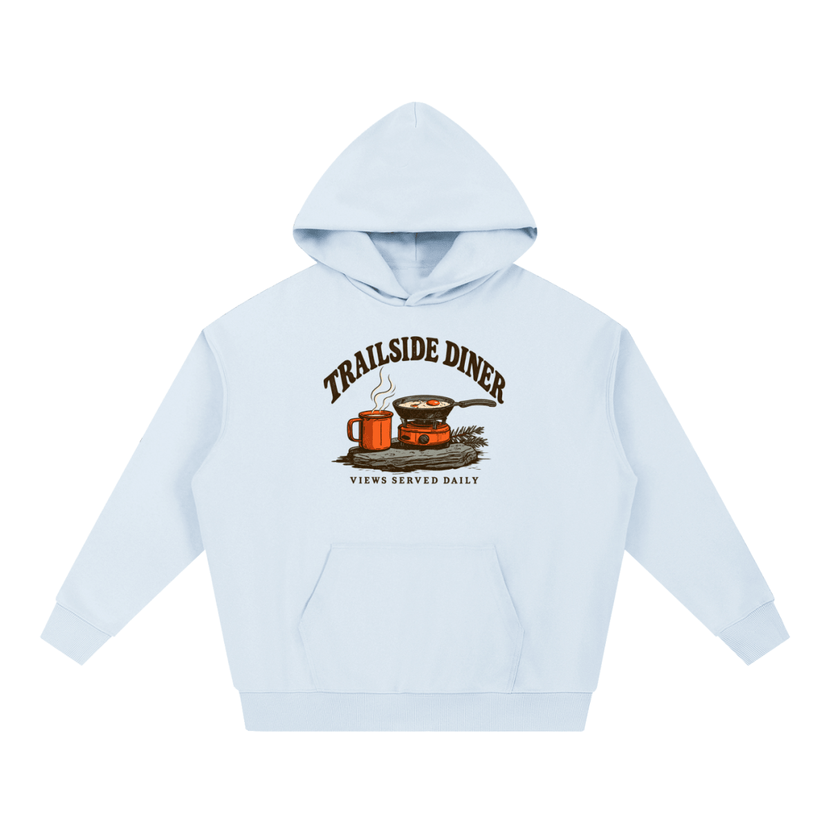 Trailside Diner. Views served daily Essential Heavyweight Hoodie - Shirt Habit
