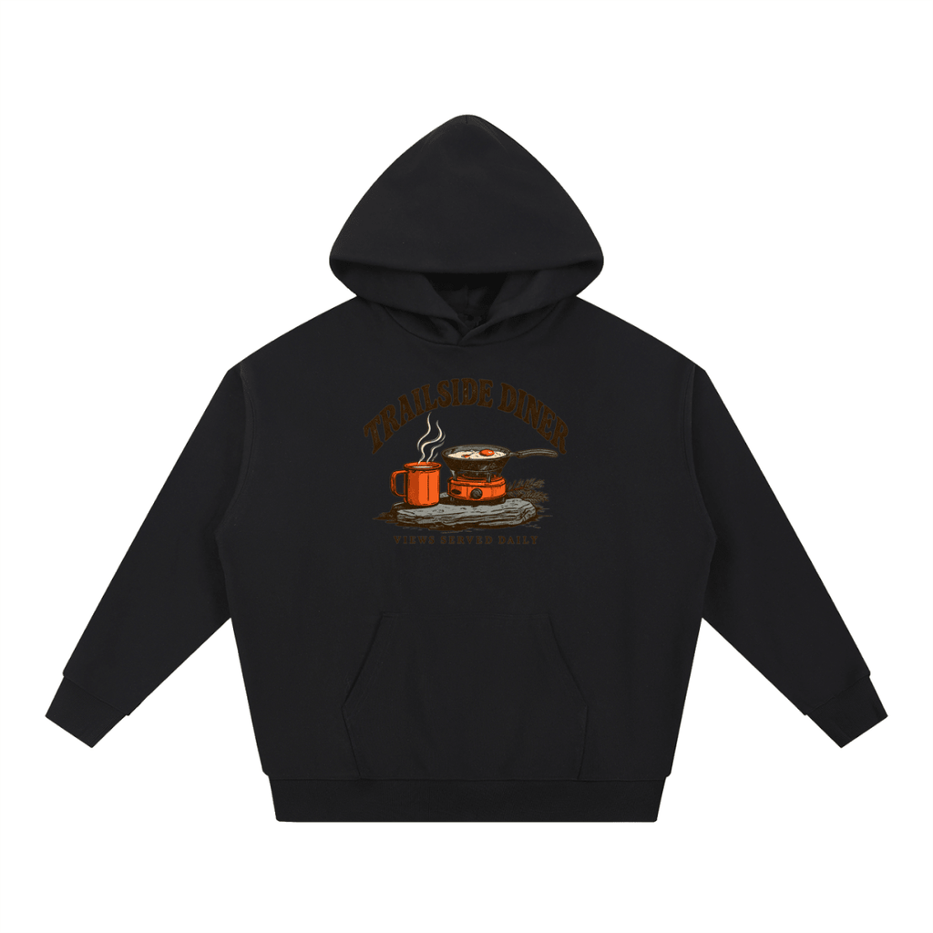 Trailside Diner. Views served daily Essential Heavyweight Hoodie - Shirt Habit