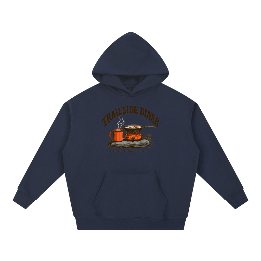 Trailside Diner. Views served daily Essential Heavyweight Hoodie - Shirt Habit