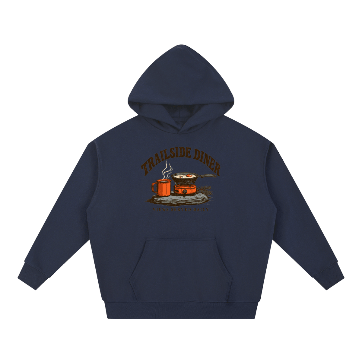 Trailside Diner. Views served daily Essential Heavyweight Hoodie - Shirt Habit