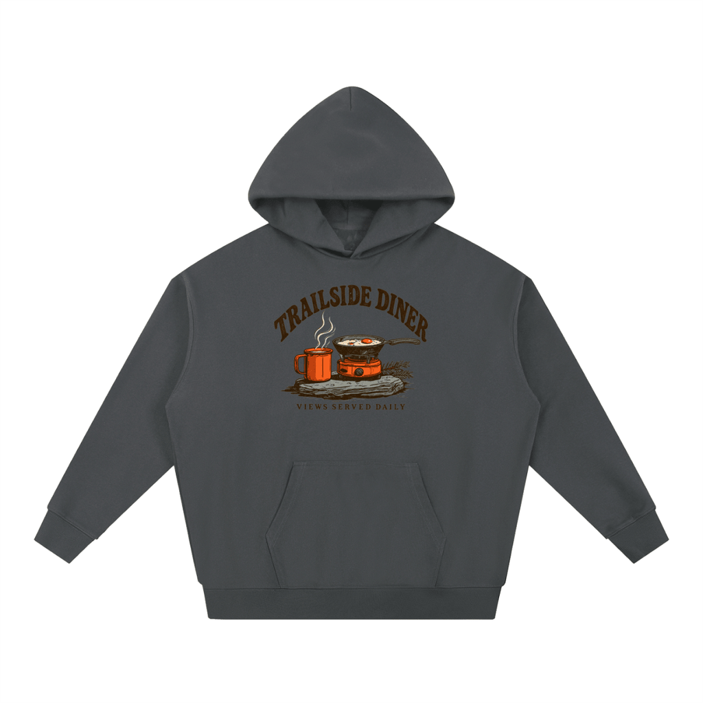 Trailside Diner. Views served daily Essential Heavyweight Hoodie - Shirt Habit