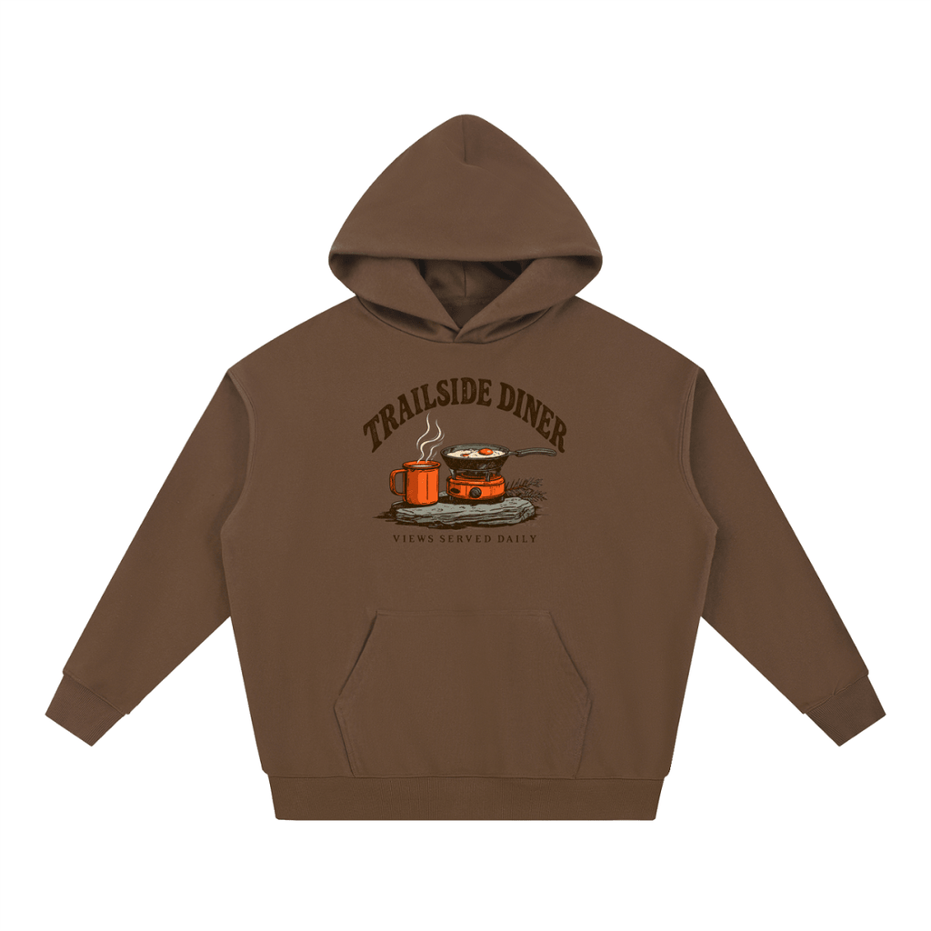 Trailside Diner. Views served daily Essential Heavyweight Hoodie - Shirt Habit