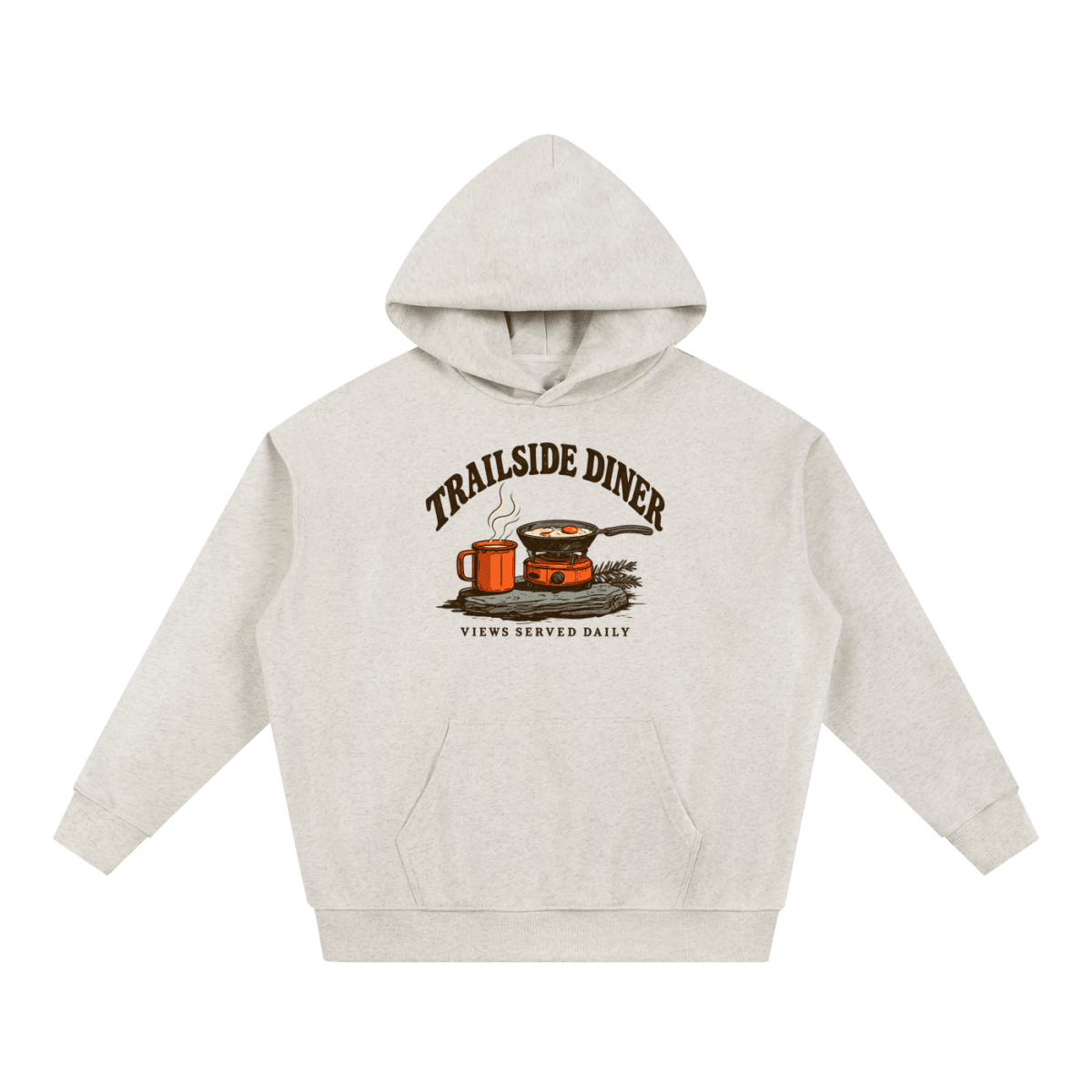 Trailside Diner. Views served daily Essential Heavyweight Hoodie - Shirt Habit