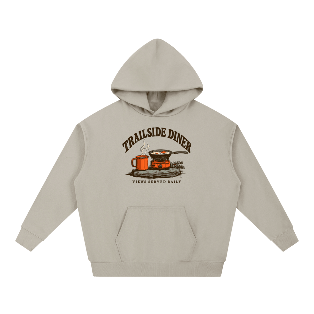Trailside Diner. Views served daily Essential Heavyweight Hoodie - Shirt Habit