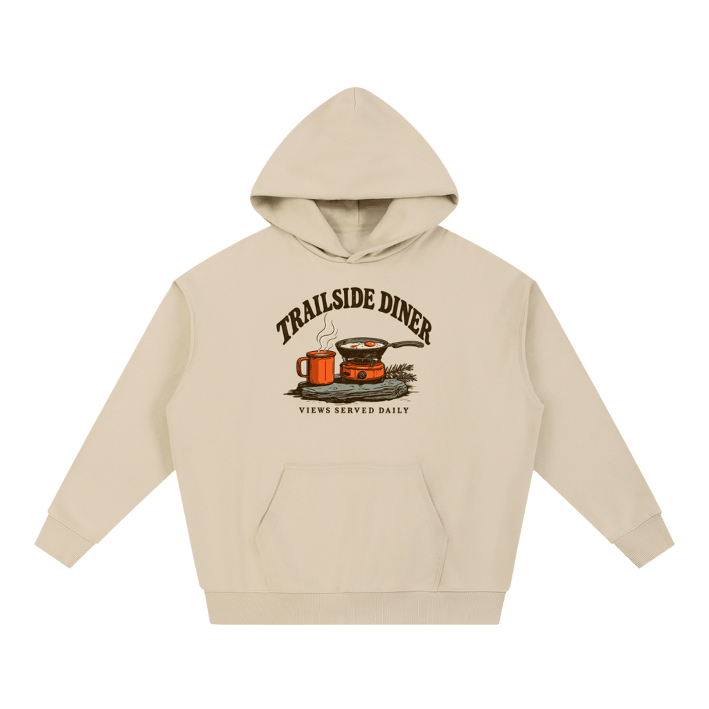 Trailside Diner. Views served daily Essential Heavyweight Hoodie - Shirt Habit