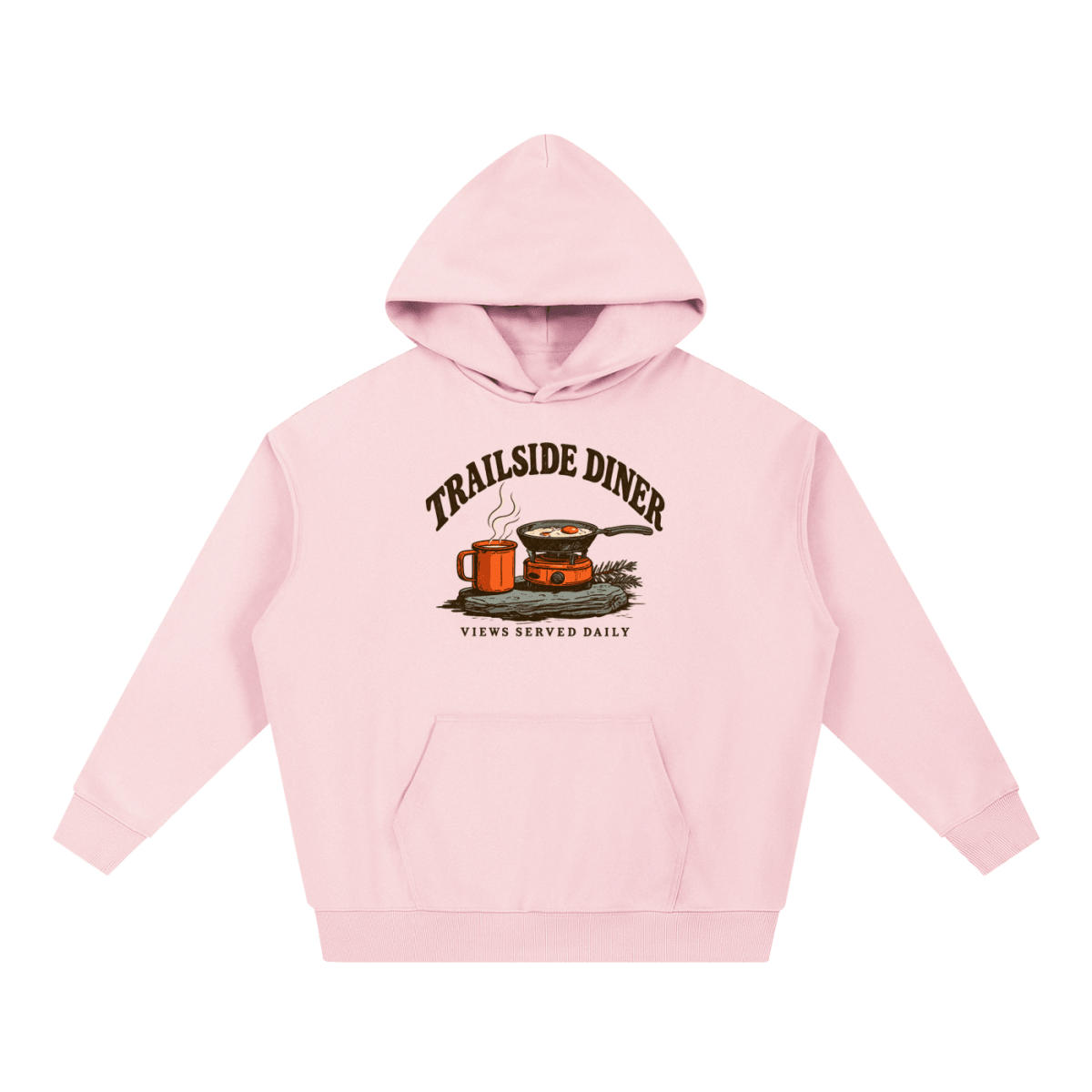 Trailside Diner. Views served daily Essential Heavyweight Hoodie - Shirt Habit