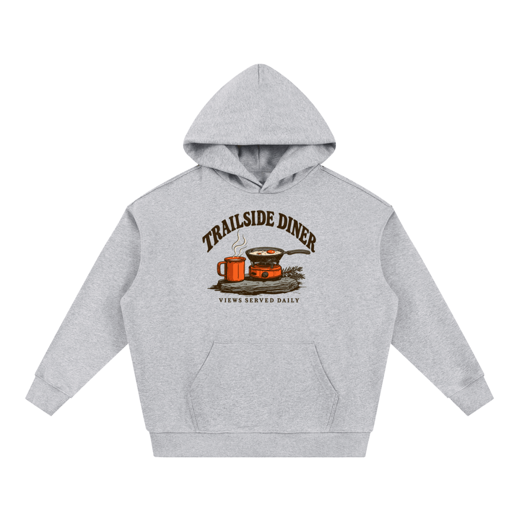 Trailside Diner. Views served daily Essential Heavyweight Hoodie - Shirt Habit