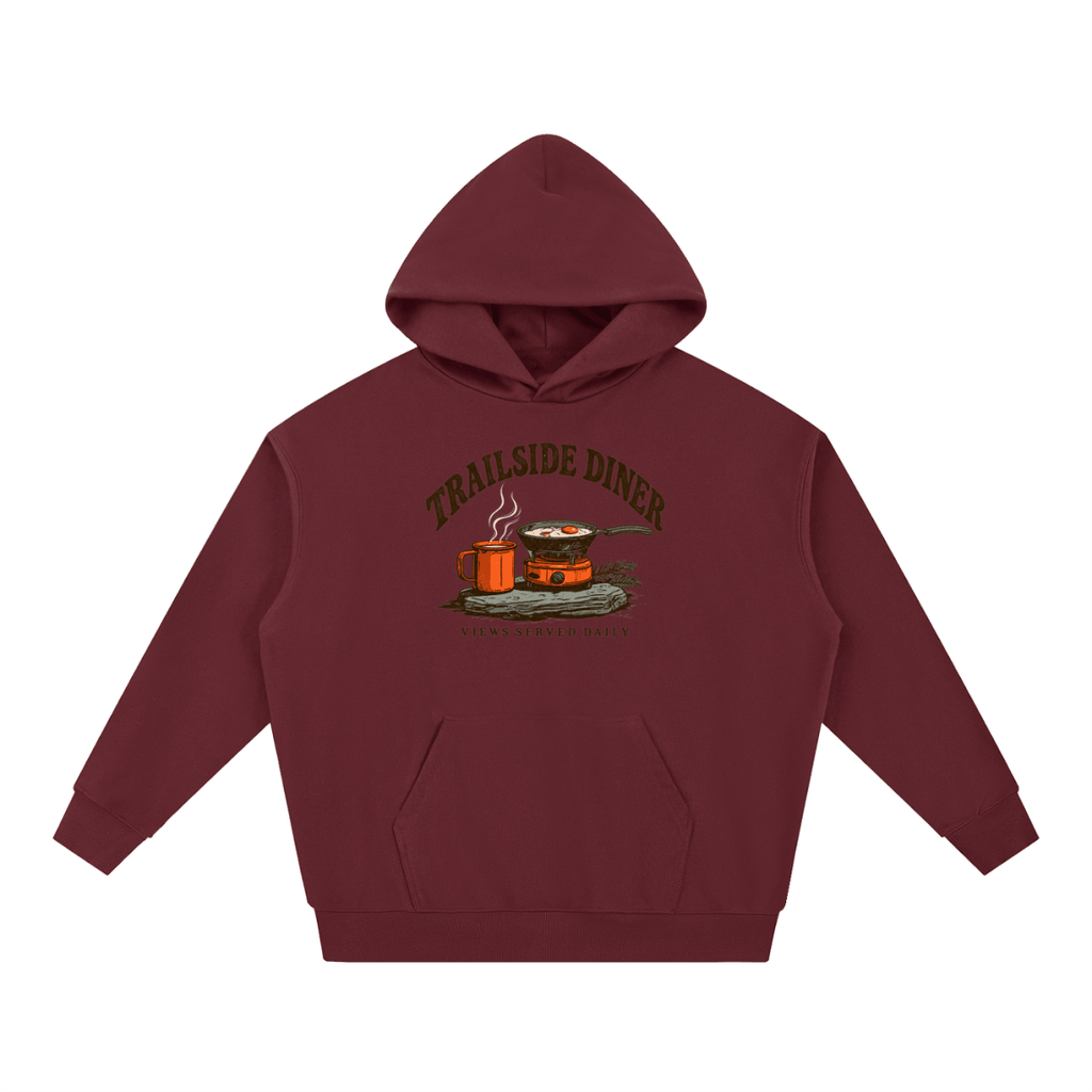 Trailside Diner. Views served daily Essential Heavyweight Hoodie - Shirt Habit