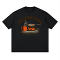 Trailside Diner. Views served daily Streetwear Loose Drop Shoulder T-Shirt - Shirt Habit